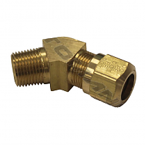 Штуцер концевой трубка 1/2" / Р3/8" УГОЛ=45*