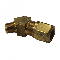 Штуцер концевой трубка 3/8" / Р3/8" УГОЛ=45*