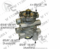 Кран главный тормозной Inter 9200/9400 