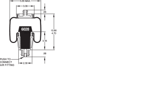 Пневморессора каб Peterbilt 