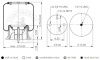 Пневморессора зад KW/PB 