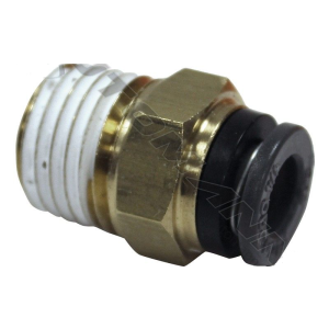 Штуцер концевой трубка 1/4" / Р1/4" прямой пластик