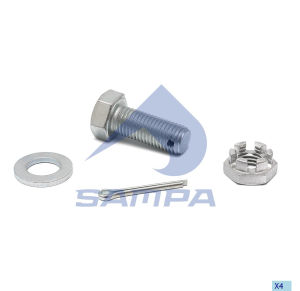 Болт M16*40 16*2/40 под шплинт 